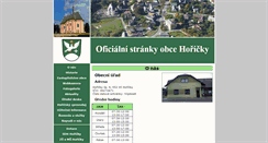 Desktop Screenshot of horicky.cz