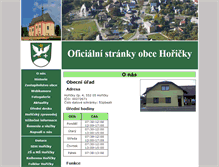Tablet Screenshot of horicky.cz